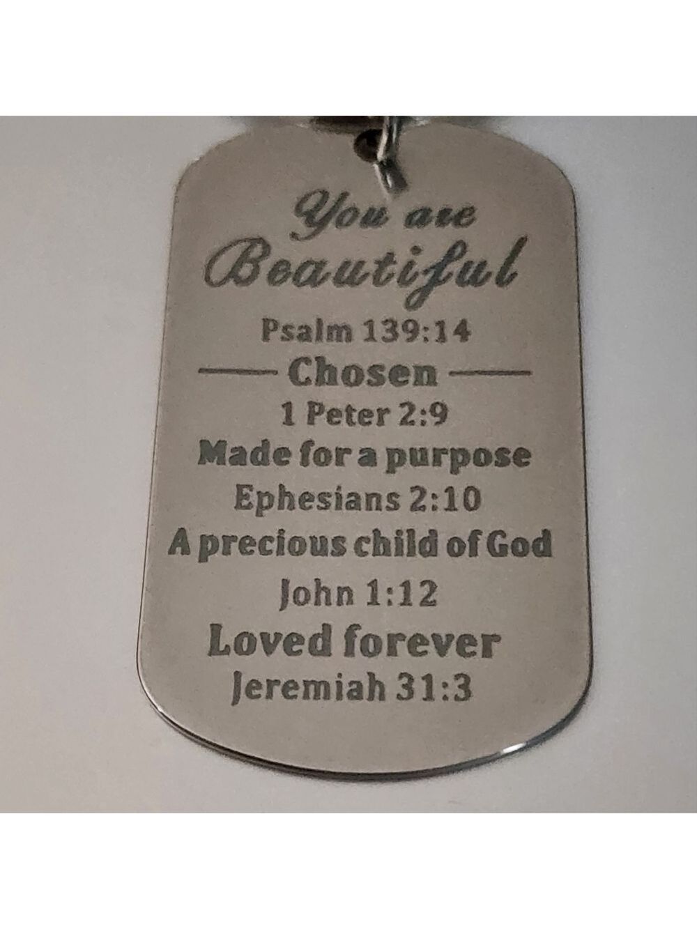 YOU ARE BEAUTIFUL Key Chain - Picture 3 of 3
